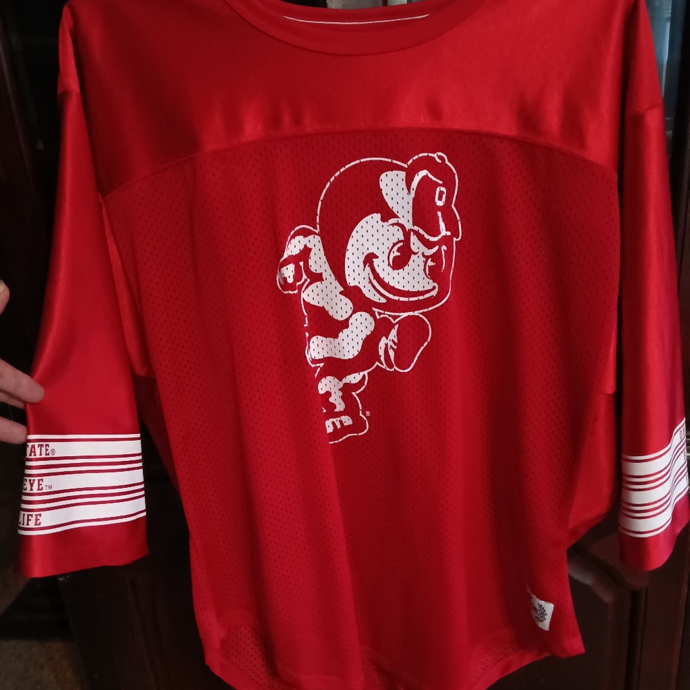 V.S Pink Buckeyes jersey 3/4 sleeve